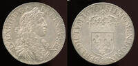 France 1/2 Ecu juvénile Louis XIV (1643-1715) Paris mint -