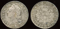 France Ecu à la vieille tête Louis XV (1715-1774) Toulouse mint -