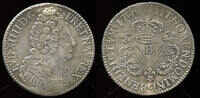 France Ecu aux 3 couronnes Louis XIV (1643-1715) Rouen mint -