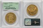 US Draped Bust $10 $10 7x6 STARS 1798/7 PCGS AU58