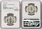 US 50C Booker T. Washington Silver Commemorative -