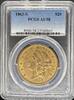US $20 Liberty 1863-S Liberty Head $20 PCGS AU58