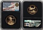 World Coins and Other 2016-W Proof Gold Eagle 1/2 oz Miles Standish Blk Core -