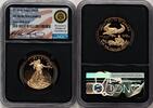 World Coins and Other 2019-W Proof Gold Eagle 1/2 oz Miles Standish Blk Core -