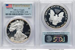 US Proof Silver Eagle 1 oz FS Flag Silver Eagles -