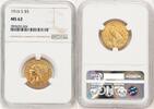 US $5 1916-S Indian $5 NGC MS62 2576,67 EUR  Excl. 38,65 EUR Verzending