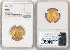 US $5 1913 Indian $5 NGC MS65 8107,93 EUR  Excl. 38,65 EUR Verzending