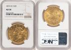 US 1872-CC Liberty Head $20 NGC AU58