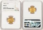 US $2 1/2 1903 Liberty Head $2.5 NGC MS67 2164,40 EUR  Excl. 38,65 EUR Verzending