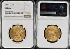 Goldm&uuml;nzen $10 1881 Liberty Head $10 NGC MS65 15091,67 EUR  Excl. 38,88 EUR Verzending