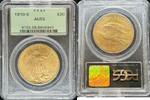 Goldm&uuml;nzen $20 St Gaudens  OGH 1910-S St. Gaudens $20 PCGS AU55 4018,11 EUR  Excl. 38,88 EUR Verzending