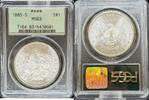 1 Dollar Morgan Dollar  OGH 1885-S Morgan Dollar PCGS MS63 561,67 EUR  Excl. 38,88 EUR Verzending