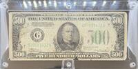 Currency $500 Note 1934A Currency  1512,19 EUR  Excl. 38,88 EUR Verzending