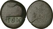 Greek Coins Moesia. Istros. Tomis.(1st-2nd century AD), Æ (2.65g/ 19mm). Overstruck on an uncertain type. Countermark: TOM -