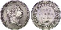 UK/ British 1 Shilling United Kingdom. George III (1760-1820). Silver 1 Shilling 6 Pence. 1814. Rare. -