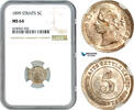 Straits Settlements 5 Cents -