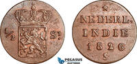 Netherlands East Indies 1/2 Stuiver -
