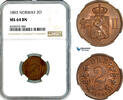 2 Ore 1893 Norway  NGC MS64BN