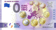 Portugal 0 Euro 0 Euro biljet Portugal 2022 - 20 Anos do Euro KLEUR -