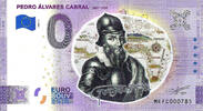 Portugal 0 Euro 0 Euro biljet Portugal 2021 - Pedro Álvares Cabral KLEUR -