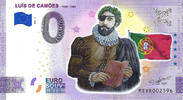 Portugal 0 Euro 0 Euro biljet Portugal 2021 - Luís de Camões KLEUR -