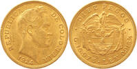 Goud Wereld 10 pesos Colombia 10 pesos gold 1924 -