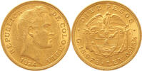 Goud Wereld 10 pesos Colombia 10 pesos gold 1924 -