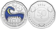 Caribische Gulden 50 Cent Curaçao 50 Cent nikkel 2026 'The Blue Wave' -