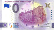 Portugal 0 Euro 0 Euro biljet Portugal 2026 - Paço Dos Duques De Bragança - Guimaräes GOLD LABEL -