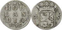 Provinciaal Dubbele wapenstuiver Holland Dubbele wapenstuiver 1745 -