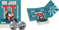 Zilveren Herdenkingsmunten 5 euro TT Assen 5 euro zilver 2025 in fotoverpakking proof -