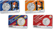 Penningen in coincard Penning Johan Cruyff Legacy 2016–2026 - Set van beide coincards Ajax en Barcelona – Penning in coincard -