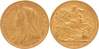 Goud Wereld Sovereign Australia Sovereign 1896m -