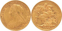 Goud Wereld Sovereign Australia Sovereign 1898m -