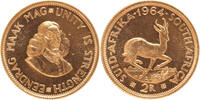 Goud Wereld 2 Rand South Africa 2 Rand 1964 -