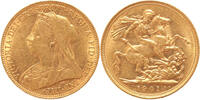 Goud Wereld Sovereign Australia Sovereign 1901m -