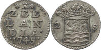 Dubbele wapenstuiver Zeeland Dubbele wapenstuiver 1745 -