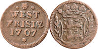 Duit West-Friesland Duit 1707 -