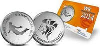Penning Van Persie WK Oranje 2014 Coincard Penning -