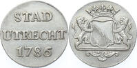 Duit Utrecht-stad Duit zilver 1786 -
