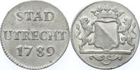 Duit Utrecht-stad Duit zilver 1789 -