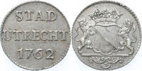 Duit Utrecht-stad Duit zilver 1762 -