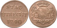 Duit Utrecht-stad Duit 1740/39 -