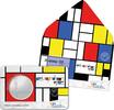 Piet Mondriaan Vijfje 2022 1e Dag Coincard -