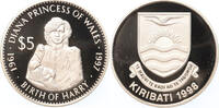 5 Dollars Kiribati 5 Dollars 1998 Princes Diana birth of Harry silver -