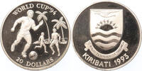 20 Dollars Kiribati 20 Dollars 1993 World Cup USA '94 silver -
