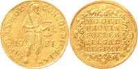 Holland Nederlandse dukaat goud 1781 pr+