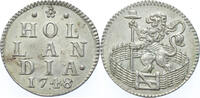Holland Duit zilver 1748 PR