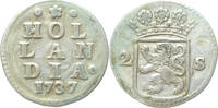 Holland Dubbele wapenstuiver 1737/36 pr