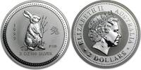 Australië Lunar 1 Haas 1999 2 ounce silver -